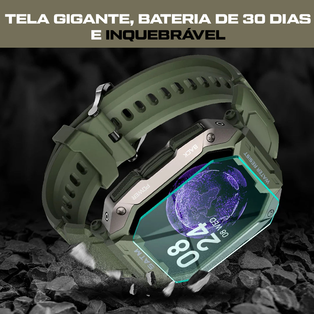 Smartwatch Militar Titan Pro [🎁GANHE GRÁTIS UMA PULSEIRA EXTRA]