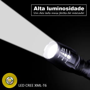 Apresentamos a Lanterna Tática LED Granito, uma verdadeira potência em suas mãos. Com sua incrível capacidade de lumens, esta lanterna é capaz de iluminar distâncias impressionantes, tornando-a a escolha perfeita para atividades ao ar livre, explorações noturnas e situações de emergência. Nenhuma escuridão será capaz de te deter!