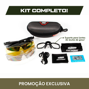 Óculos Balístico Air® 4 em 1 [FRETE GRÁTIS E PROMOÇÃO APENAS HOJE]