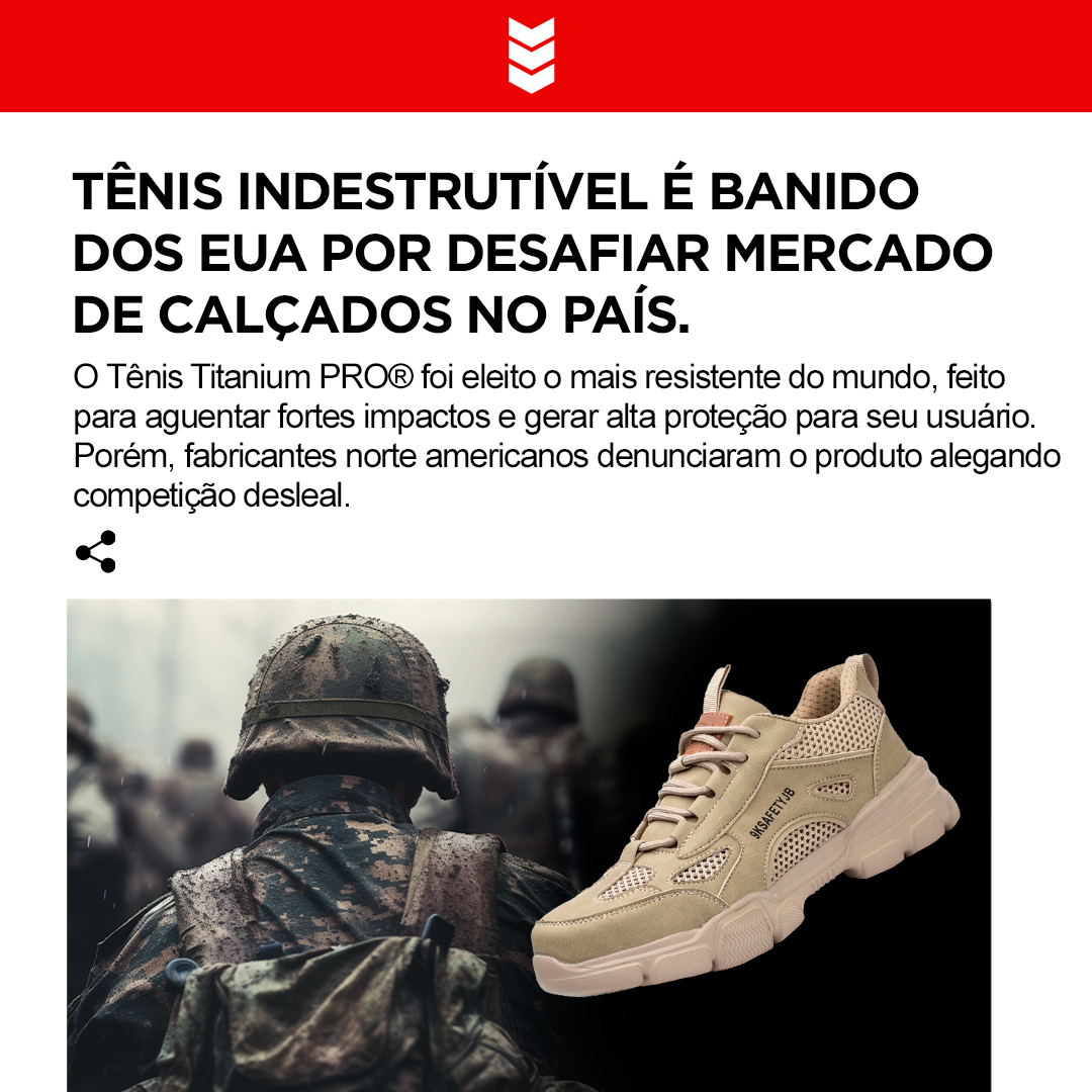 TÊNIS INDESTRUTÍVEL TITANIUM PRO® [PROMOÇÃO E FRETE GRÁTIS APENAS HOJE]