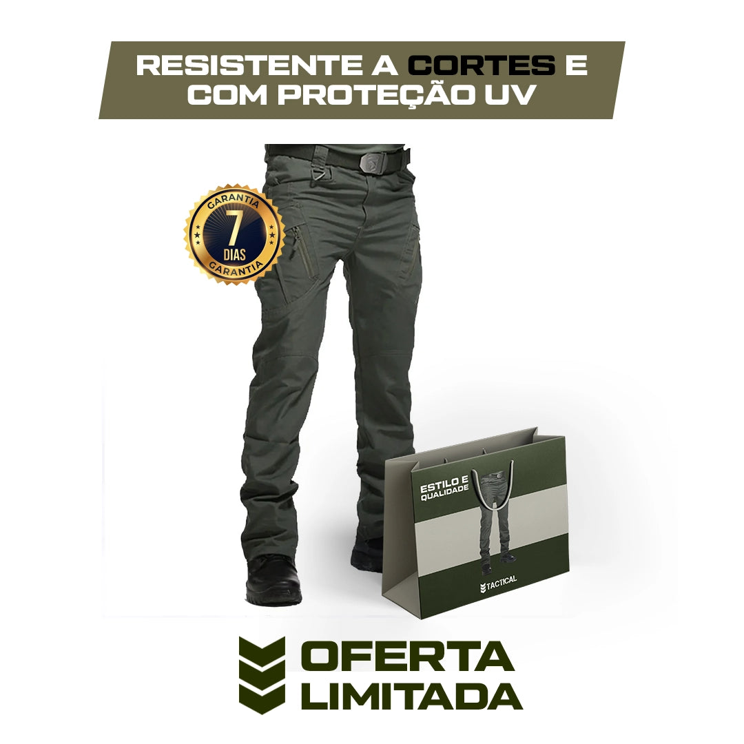 Calça Militar Tática Resistente e Impermeável [FRETE GRÁTIS APENAS ESSA SEMANA]