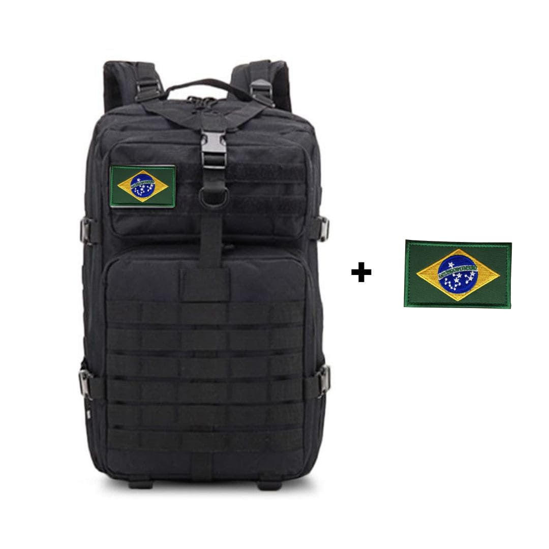 Mochila Tactical 50L + Bandeira do Brasil – TacticalPlaceOficial