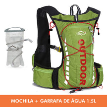 Mochila de Hidratação Running 10L + Garrafa D'Água 1.5L