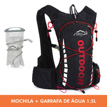 Mochila de Hidratação Running 10L + Garrafa D'Água 1.5L