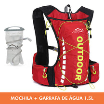 Mochila de Hidratação Running 10L + Garrafa D'Água 1.5L