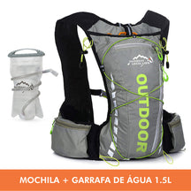 Mochila de Hidratação Running 10L + Garrafa D'Água 1.5L