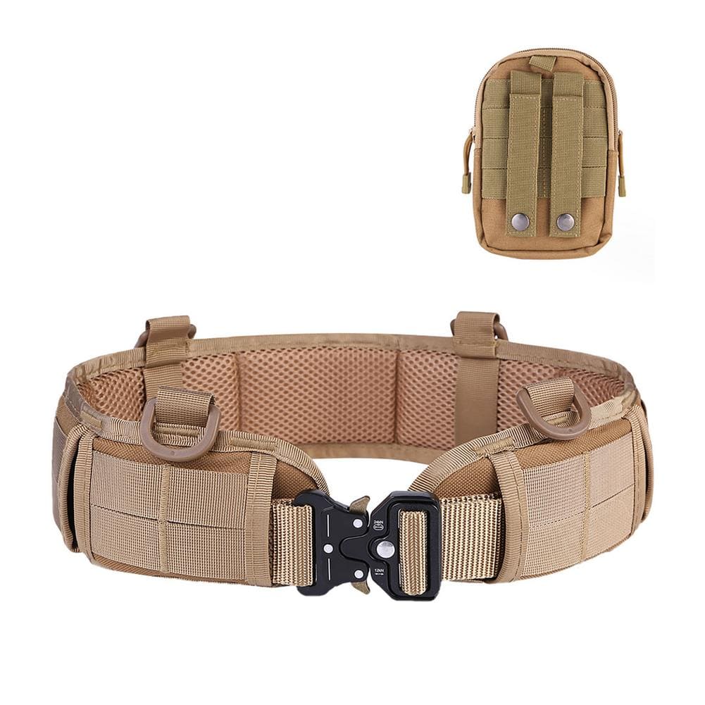 Cinto Coyote Acolchoado Militar + Molle Tático Brinde!